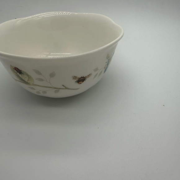 Butterfly Meadow Lenox Small Serving Fruit Bowl Bee Le Luyer All Purpose Scallop - Picture 6 of 11